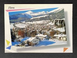 AK Flims gegen den Piz Grisch