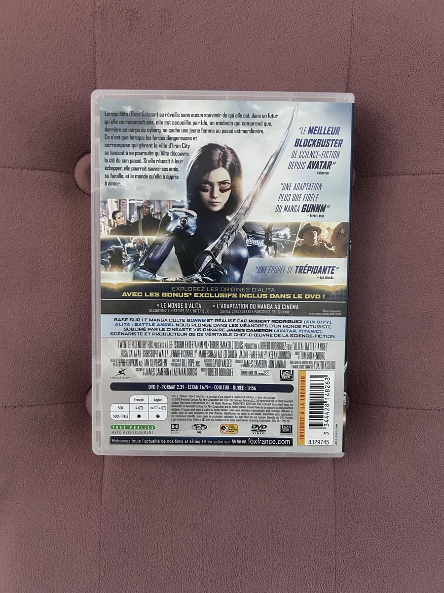 Tous les DVDs: DVD Alita  – D'occasion à Genève par Sarahchge 1