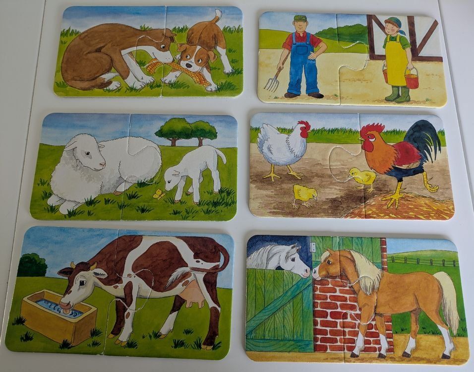Ravensburger Puzzle: My first puzzles 9x2 Bauernhof von Ravensburger – Usato da Wettingen venduto da Nini54 1