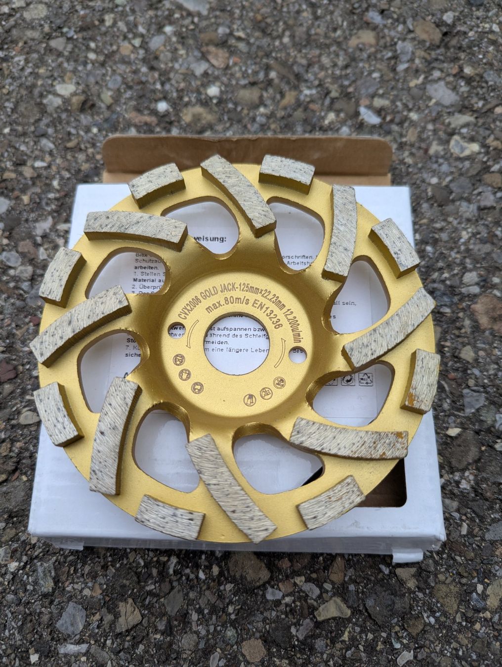 Smerigliatrici & Lucidatrici: Diamantschleiftopf Gold Jack 125 mm – Nuovo (secondo la descrizione) da Amriswil venduto da K8D 1