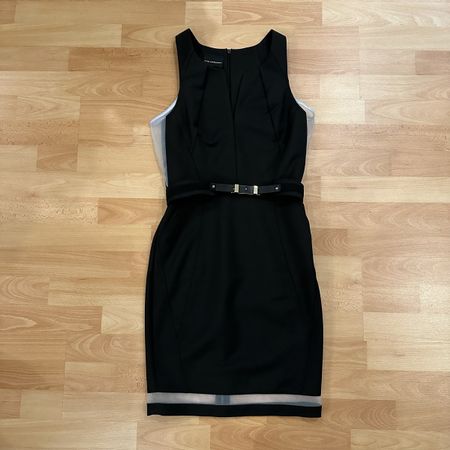 Atos Lombardini Kleid schwarz weiss Grösse 34