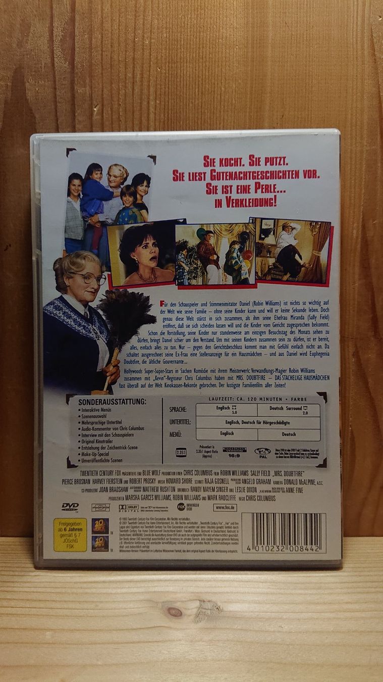 Alle DVDs: MRS. DOUBTFIRE Das stachelige Hausmädchen DVD – Gebraucht aus Wilderswil von Exebub 1