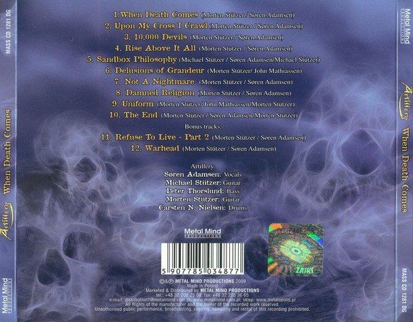 CDs: Artillery – When Death Comes - Thrash Metal - b – D'occasion à Brittnau par Zibu 1