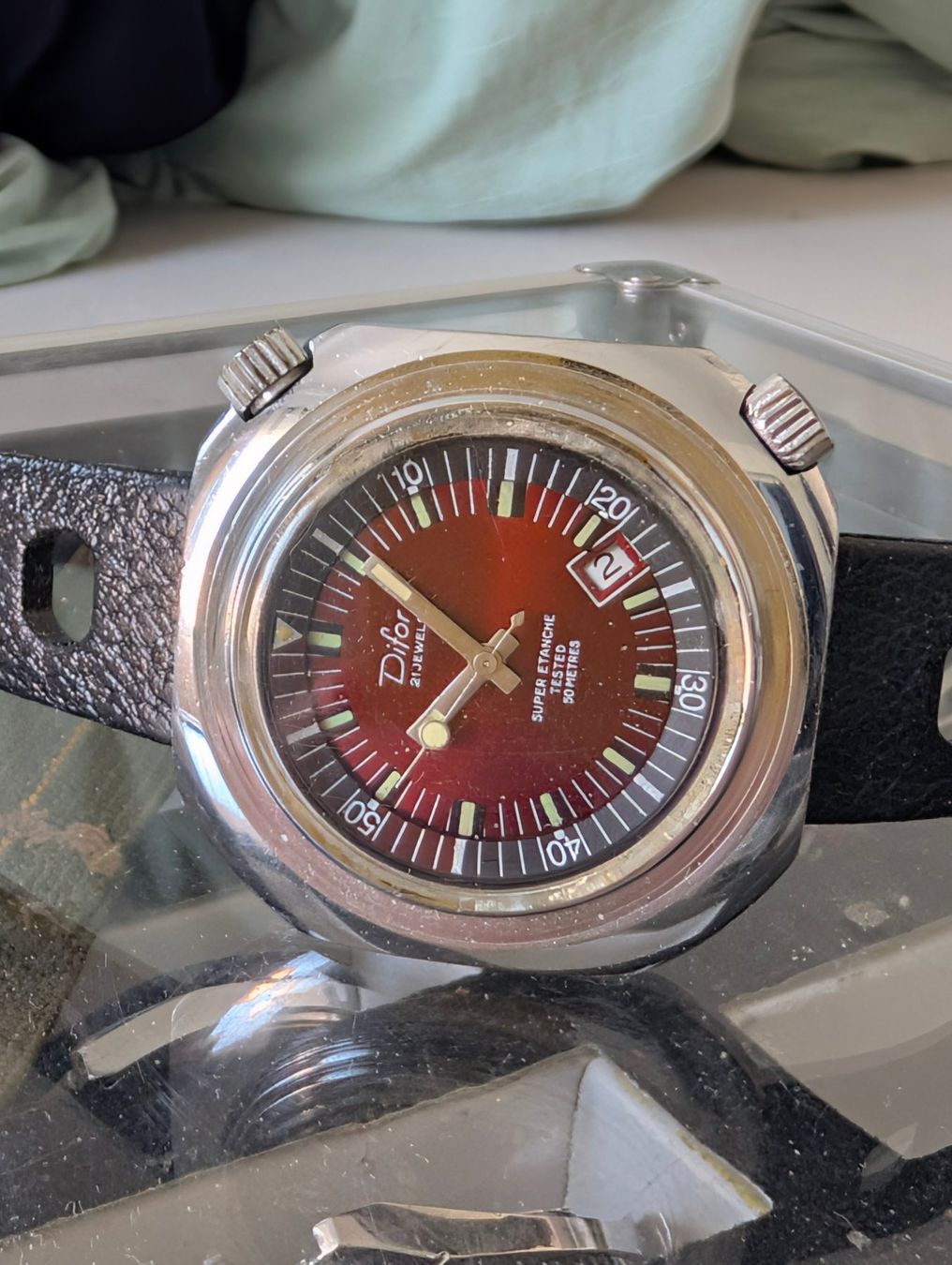 Orologi: Montre de plongée Difor (style Supercompressor) – Usato da Villeneuve VD venduto da Joli_lapin