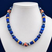 Statement Lapislazuli  Murano Halskette  Unikat  Emarra