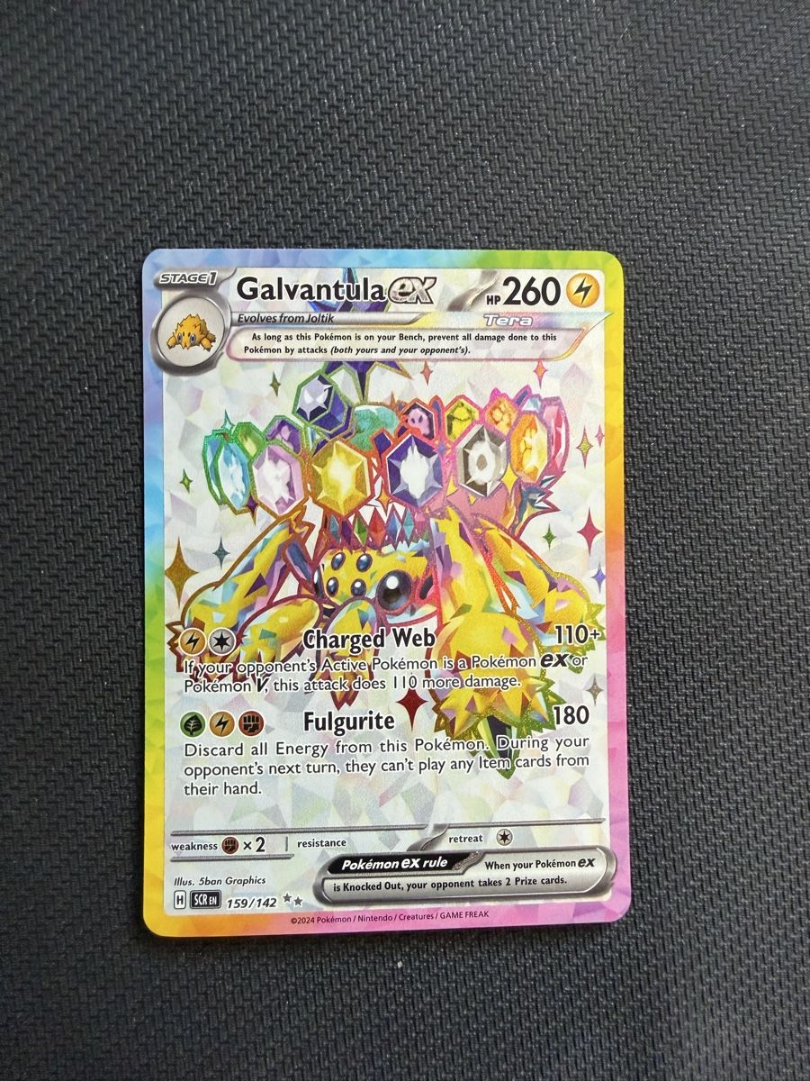 Pokémon Carte collezionabili: Pokemon-Galvantula Ex-Stellar Crown-AB1.-!! – Nuovo (secondo la descrizione) da Hausen AG venduto da Kamicards