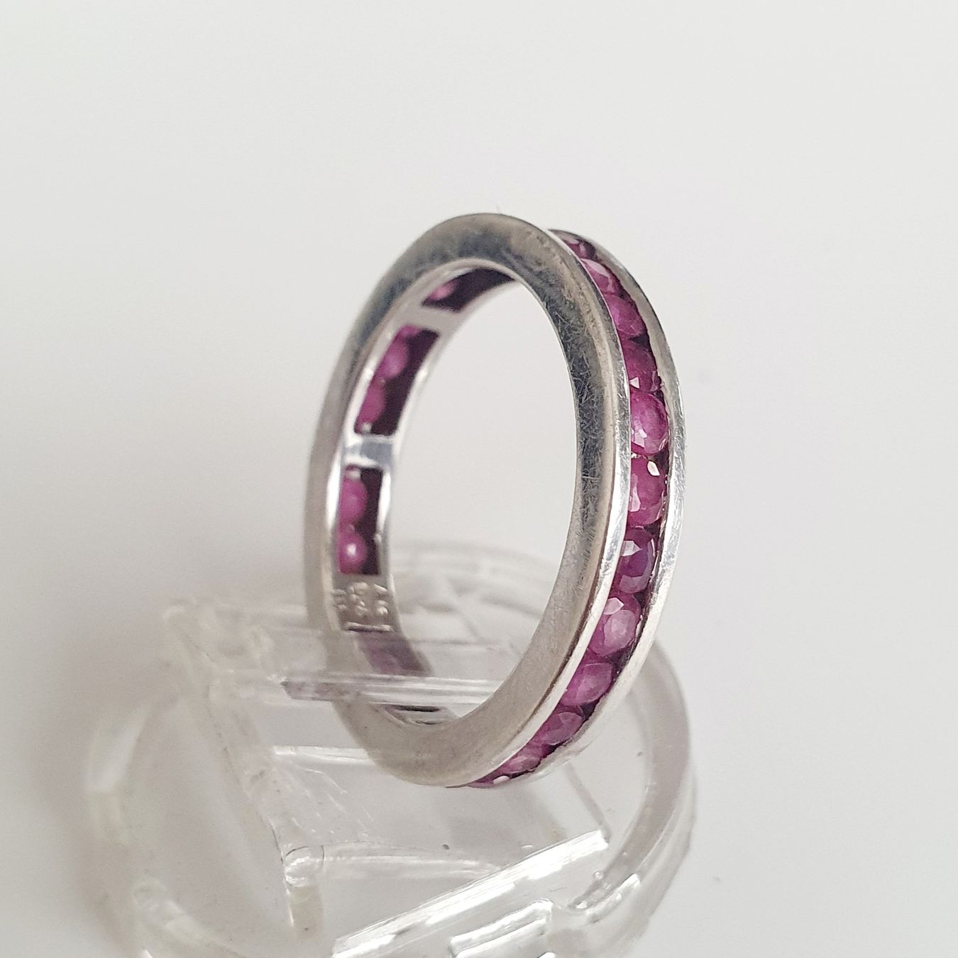 Ringe: Rubin-Eternity-925 Silber -Ring Memory-Ring gr. 19,1mm – Gebraucht aus Kreuzlingen von Wunderkiste123 9