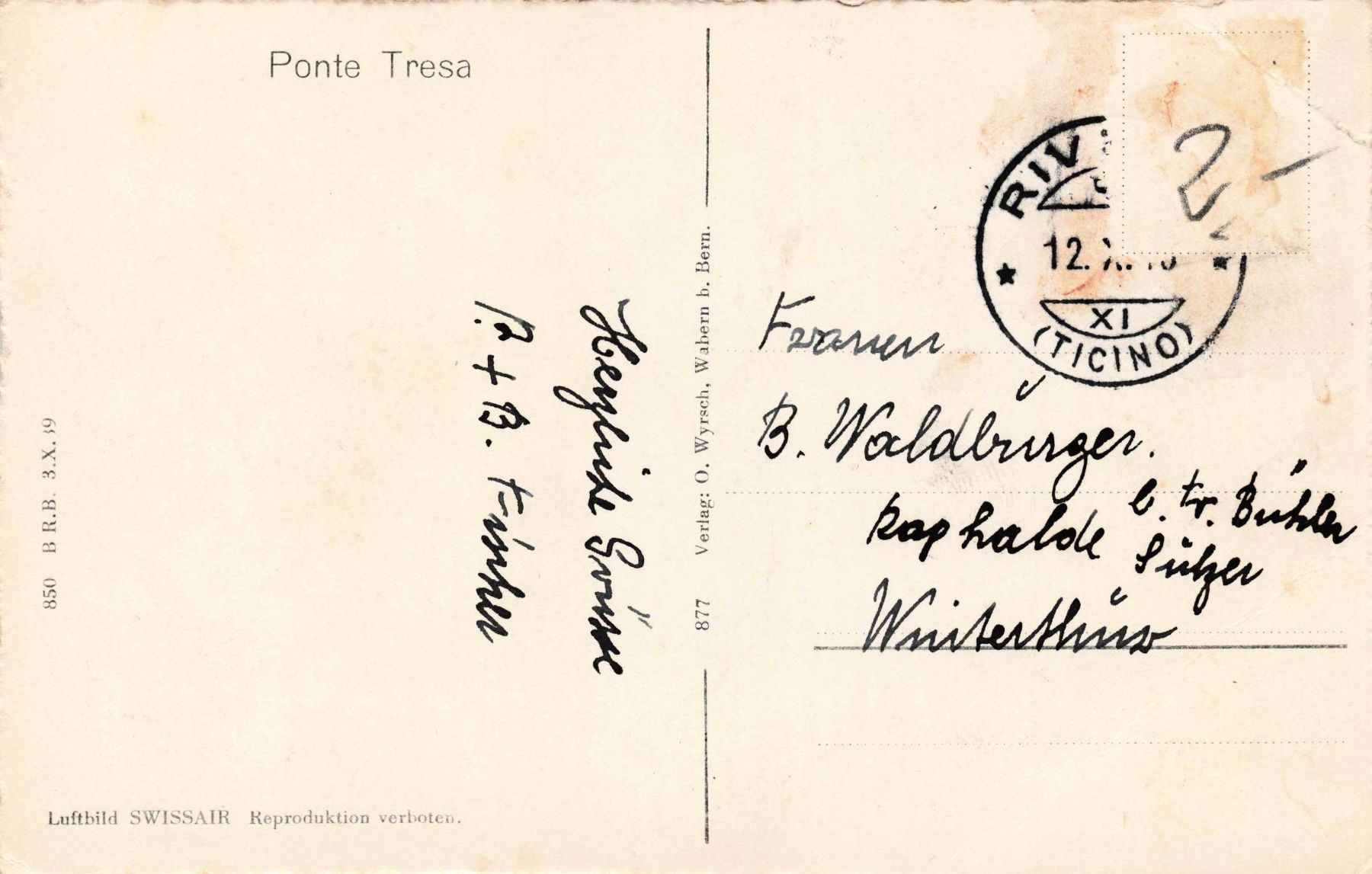 Cartoline postali: Ponte Tresa – Usato da Biasca venduto da Blenio71 1