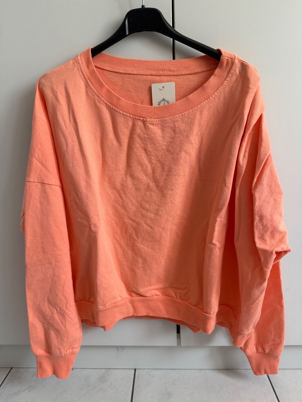 Maglioni & Felpe: Oversize Sweater Pulli helles Orange - Gr. 36/38/40 – Difettoso da Eschenbach SG venduto da Peachick