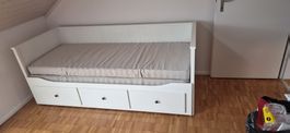  Tagesbett  weiss mit drei Schubladen gebraucht