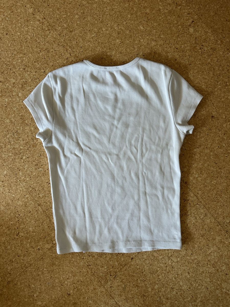 Bershka T-Shirts: weisses Tshirt – Gebraucht aus Schmitten FR von let_k9yc 1