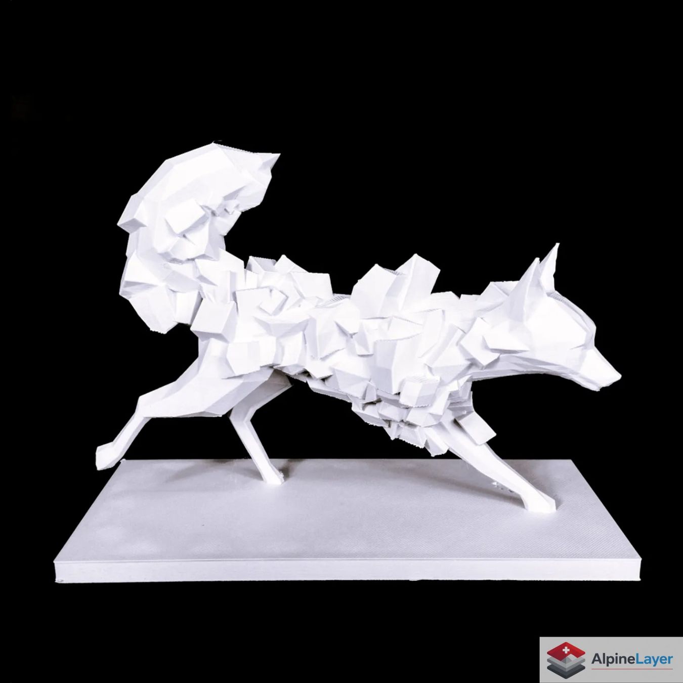 Sculptures & Statues: Hunting Fox Sculpture - 3D Printed – Neuf (Voir description) à Losone par AlpineLayer 1