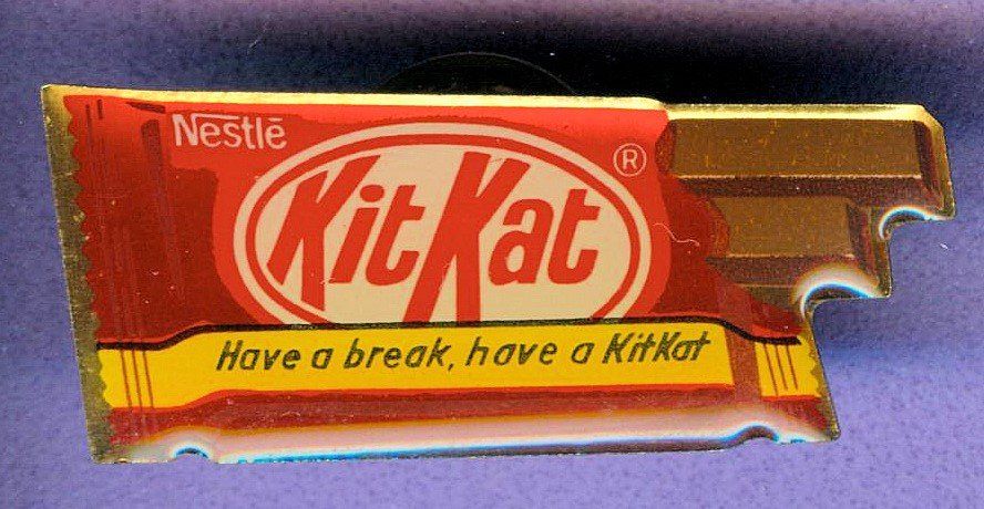 Placchette & Badge: Kit Kat  Schokoriegel – Usato da Winterthur venduto da Sammleroase