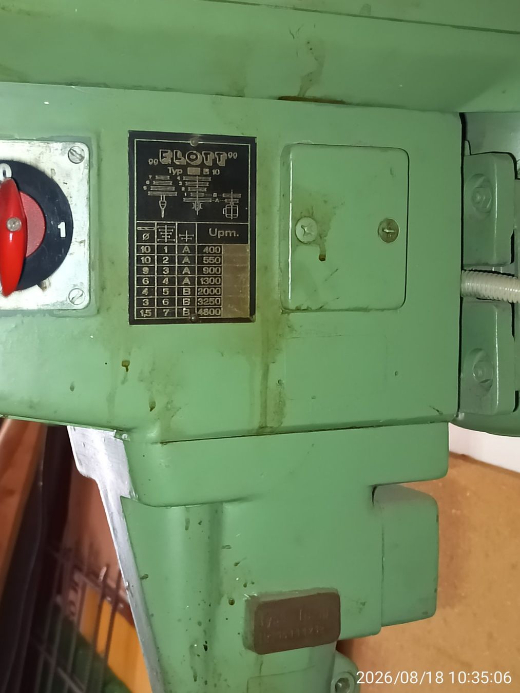 Flott Bohrmaschinen: Ständerbohrmaschine mit Unterbau – Gebraucht aus Herbetswil von Peter621 4