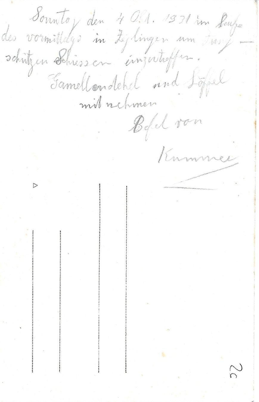 Cartoline postali: Militär-Ansichtskarte - Spass im Felde um 1931 – Usato da Binningen venduto da Hahexa 1