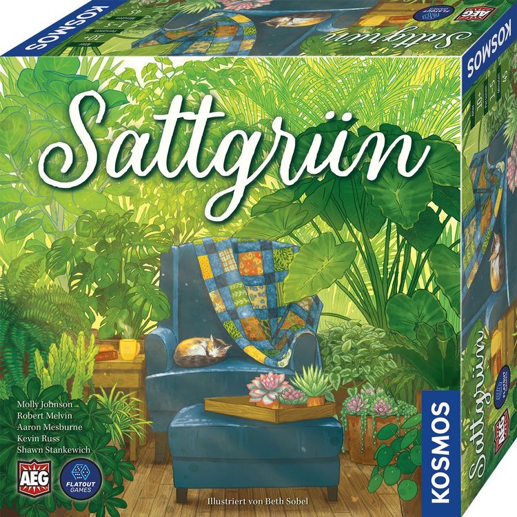 Gesellschaftsspiel SATTGRÜN in bunt ab 10 Jahren (Neu und
