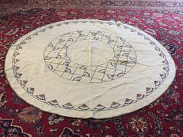 Vintage Tischdecke Decke Handarbeit