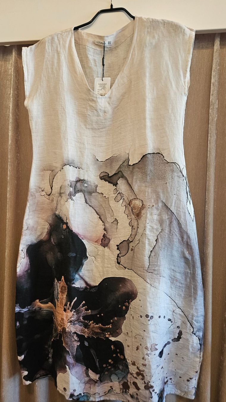Luukaa Vestiti: Leinenkleid Luukaa – Nuovo (secondo la descrizione) da Birrwil venduto da Annaluna 2