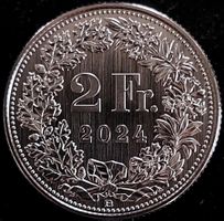 2 Franken 2024 stgl. / aus Münzsatz