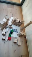 Cuboro 95-teiliges Bausteine-Märmelibahn Set aus Holz