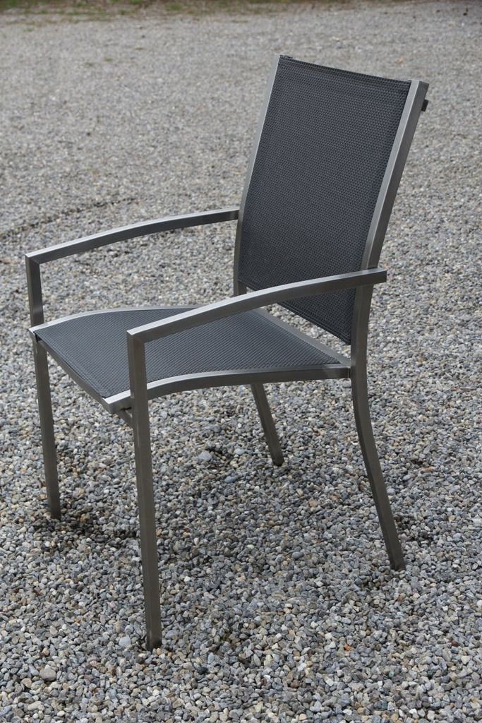 Sedie da giardino: Gartenstuhl Edelstahl mA anthrazit – Nuovo e nell'imballaggio originale da Lyss venduto da Ursprung1