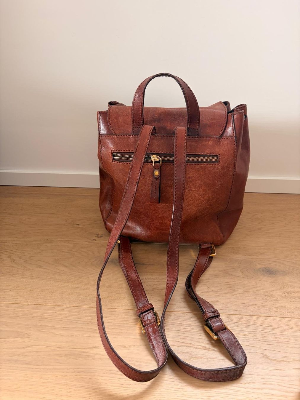 The Bridge Zaini: Original Vitage Leder Tagesrucksack "The Bridge" – Usato da Ottenbach venduto da Christiant 1