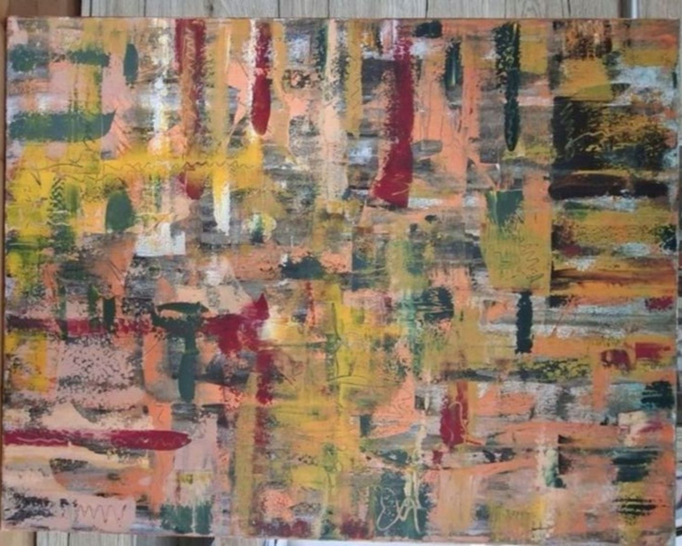 Tableaux: Gemälde Herbstfarben handmade 90×100 – Neuf (Voir description) à Riehen par Steinbock1970