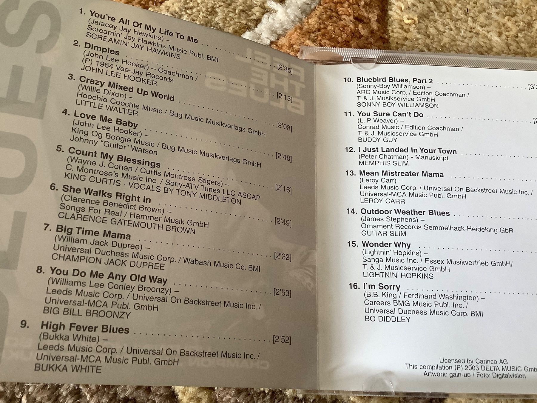 CD: Feel the Blues * Sampler – Usato da herzogenbuchsee venduto da HIFIANER 2