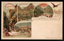 Litho Davos, Adhäsionsbahn, Landquart, 