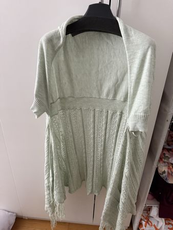 Sommerliche Cardigan Strickjacke, helles mint, Grösse S/M