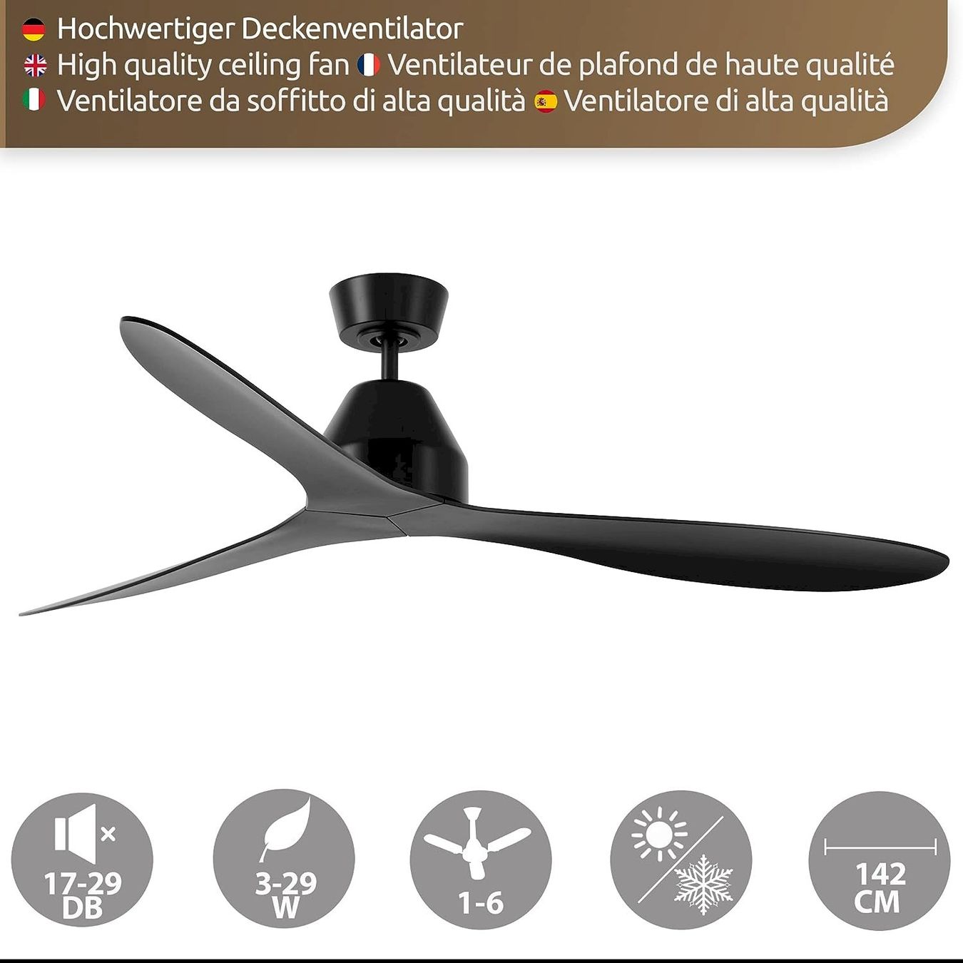 Ventilateurs: Lucci Air Whitehaven Deckenventilator – Neuf avec emballage d'origine à Bottighofen par zaap 1