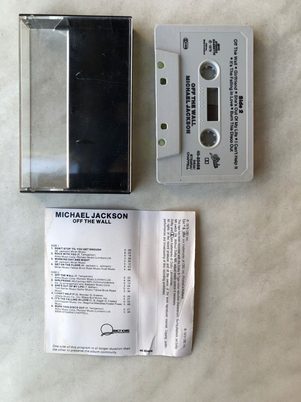 Musicassette: Michael Jackson Kassette - Off The Wall – Usato da Gossau ZH venduto da Musicman1 2