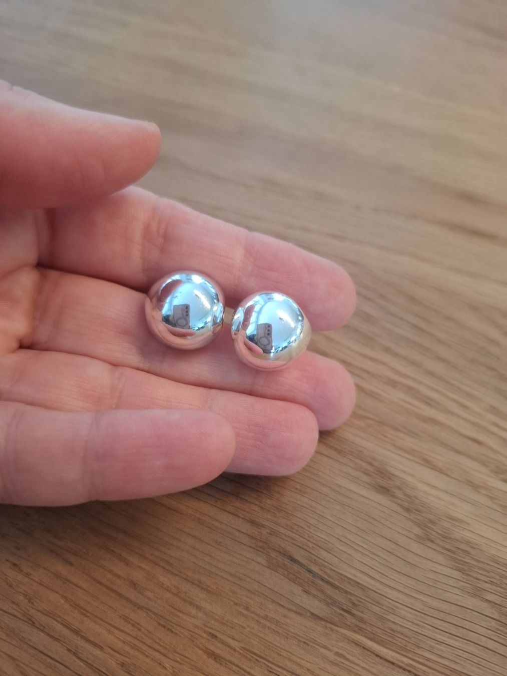 Orecchini pendenti & Orecchini a lobo: Silberohrstecker Kugelform - zeitlos schick & modern – Usato da Romanshorn venduto da lichtmond2022 3