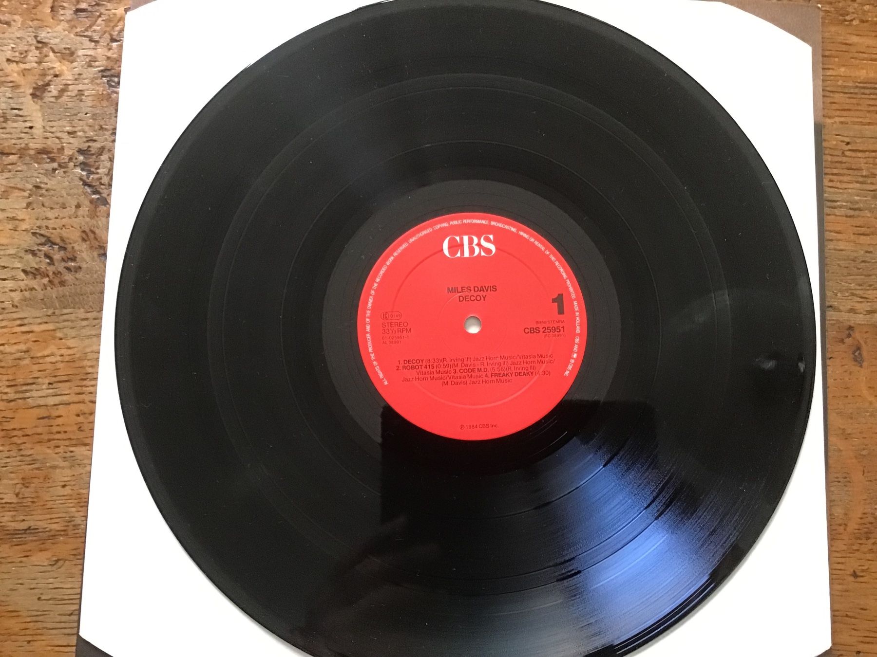 Dischi in vinile: LP Miles Davis « Decoy » – Usato da Fully venduto da Ruby97 3
