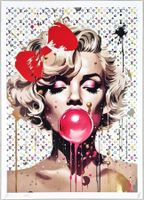 Death NYC Ltd Ed Pop Art Druck " Vuitton Bubble Gum Monroe