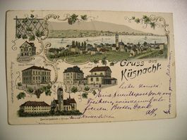 farbigeLithoAK  KÜSNACHT