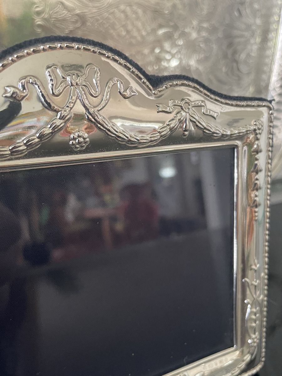Cornici: Silber Bilderrahmen 925 Sterling Carrs Sheffield England – Usato da Steinmaur venduto da Eastwing 3