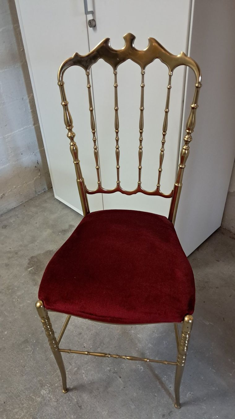 Stühle: Art Deco Messing Stuhl um das Jahr 1910 – Neu (gemäss Beschreibung) aus Lufingen von E-Auktion 2