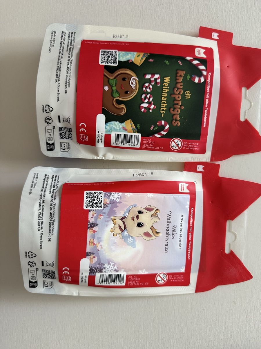 Audiolibri: Weihnachts Tonies Milas Weihnachts Tonie Knusprige Weihnacht – Nuovo e nell'imballaggio originale da Basel venduto da momo.st 1