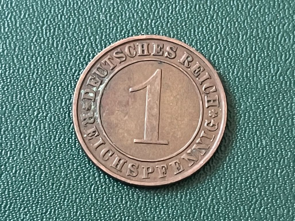 Alle Münzen: 1 Reichspfennig  1931 A – Gebraucht aus Neuenhof von Mastermind-00 1