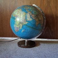 Beleuchteter Globus Vintage