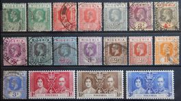 Nigeria British Kolonie ex. Kat. 1-45 */gest. 1914/37