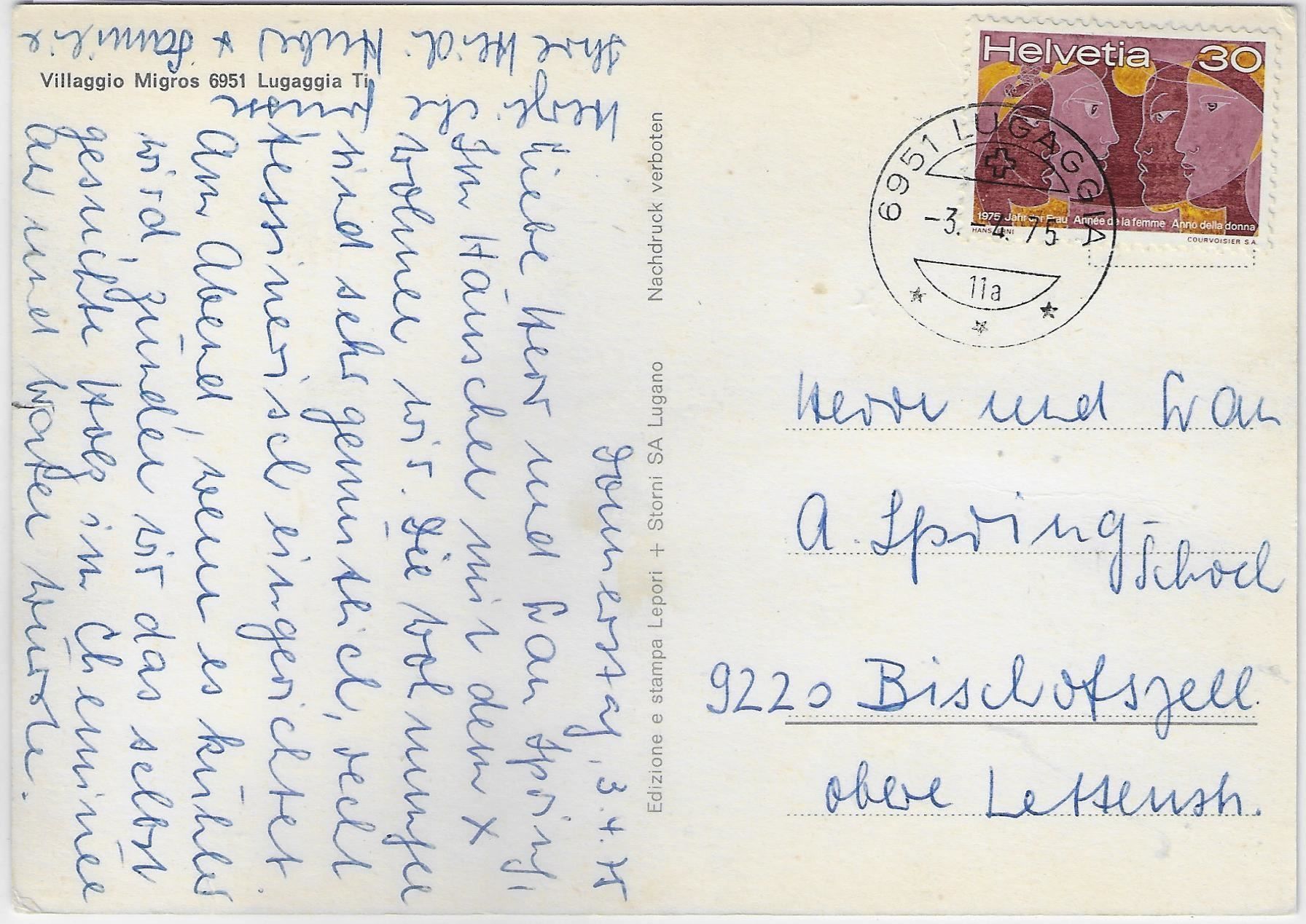 Cartoline postali: Villaggio Migros - Lugaggia – Antico da Ettingen venduto da Kartenplanet 1
