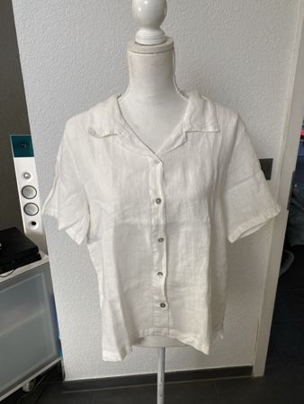 Sarah & Sally Leinenbluse weiss Grösse Onesize neu
