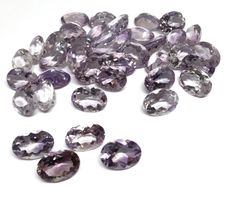 Lot 4x Améthystes ovales 11x9 mm - Valeur 90.- Fr