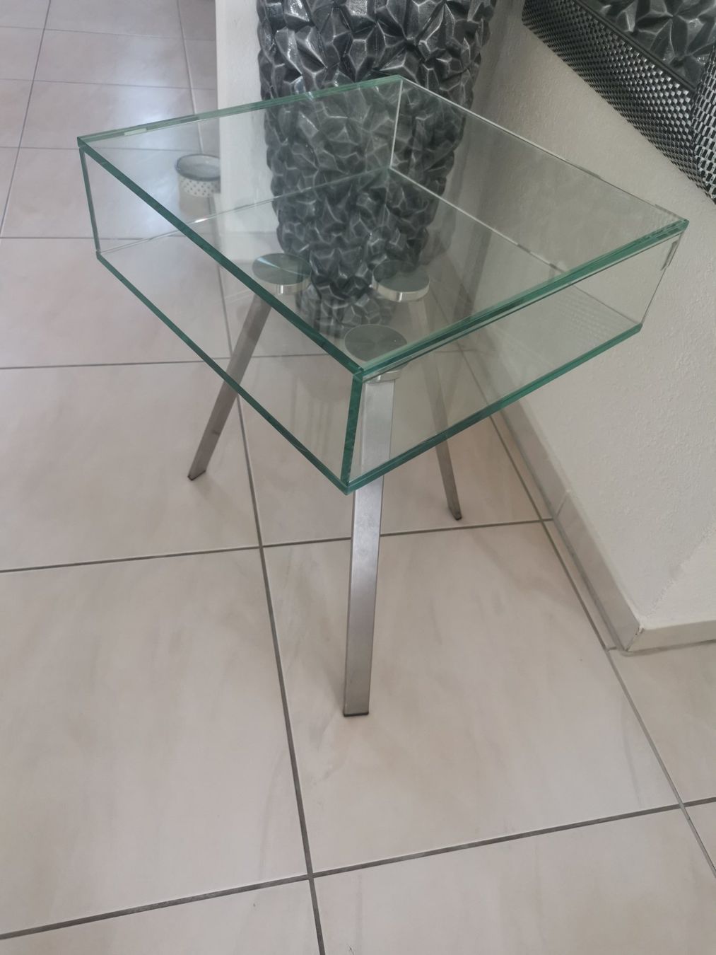 Pfister Tavoli: Glass Beistell Tisch – Usato da Fehraltorf venduto da freeform2020 3