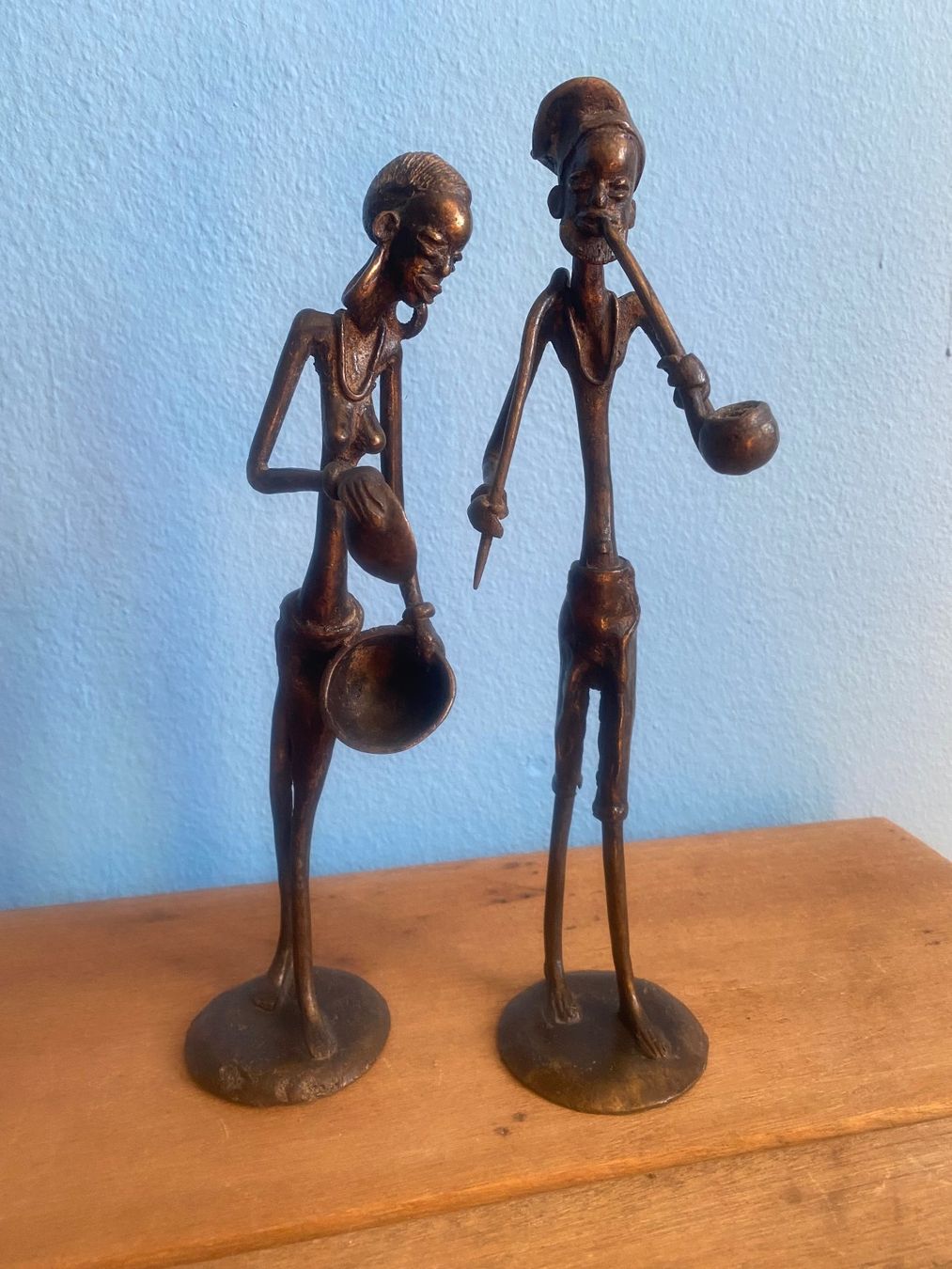 Figurines: Bronzefiguren aus Benin / Westafrika – D'occasion à Möhlin par Glunggi