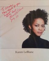 Karen LeBlanc Autogramm signiert Foto 20x25cm