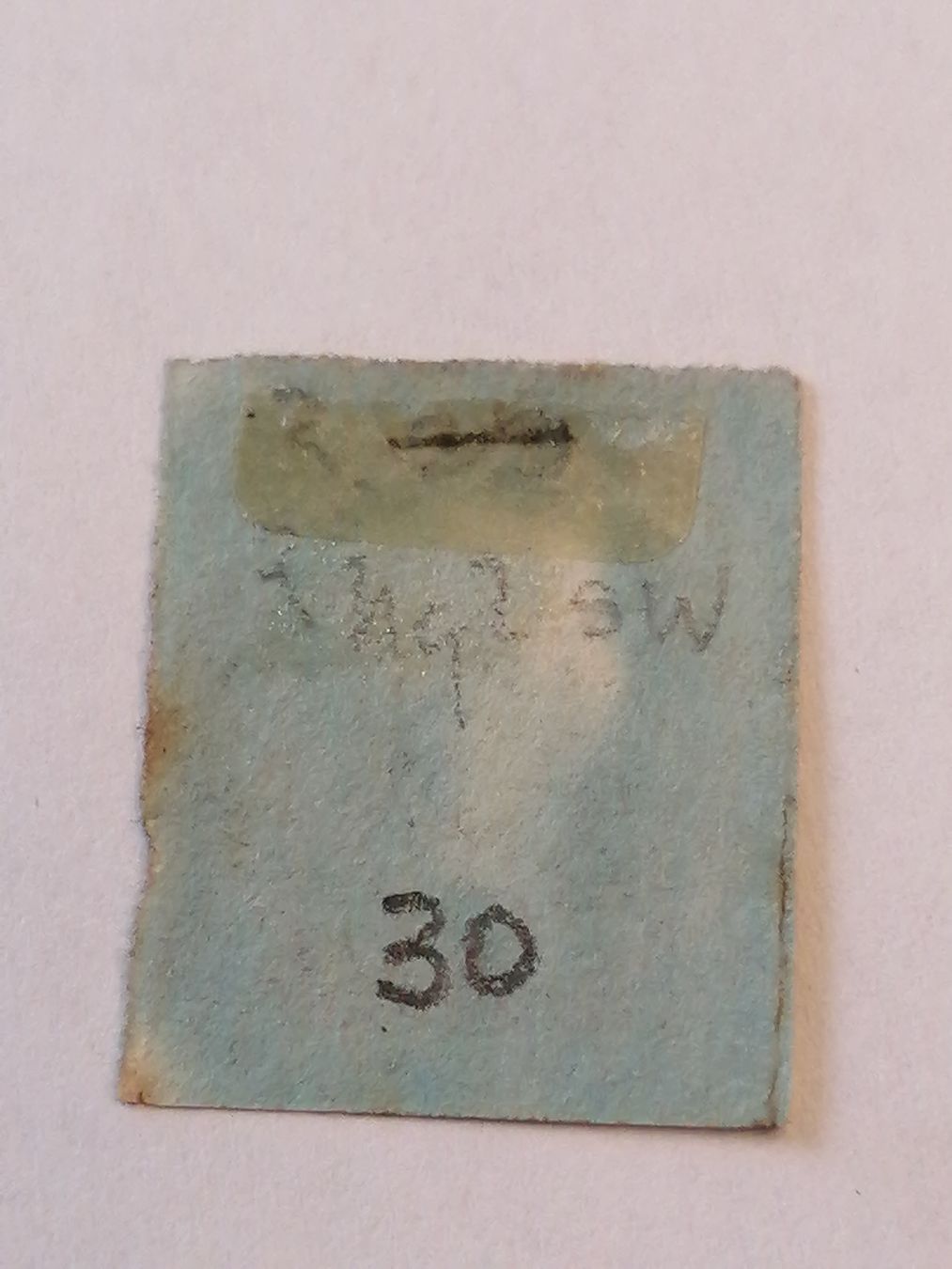 Alle Briefmarken: One Penny Red 1841, Platte 30 – Gebraucht aus Happerswil von tschergi 1