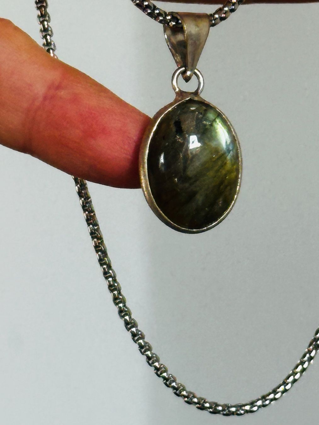 Ketten: Labradorite Gemstone Handmade Jewelry necklace – Neu und originalverpackt aus Genève von AGBERG 7